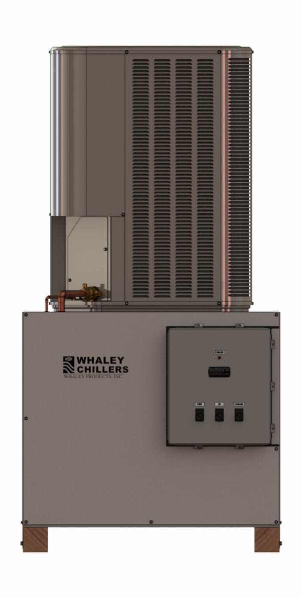 packaged air cooled chiller 3 ton single phase frontal view