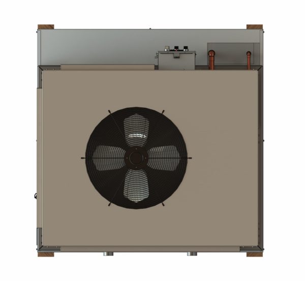 Six ton dual stage air-cooled chiller top view